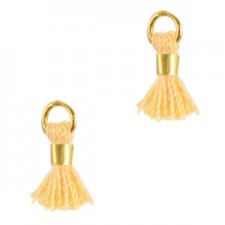 Mini Quaste Ibiza Style 0.7cm Gold-dalila yellow